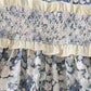 Vintage Floral Smocked Ruffle Dress