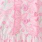 Pink floral ruffle pants set