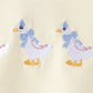 Beige goose embroidery bloomer set