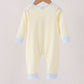 Beige goose embroidery romper