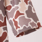Khaki camoufalge cross deer embroidery ruffle bubble