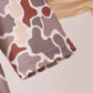 Khaki camoufalge cross deer embroidery ruffle bloomer set