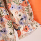 Coral floral smocked bloomer set