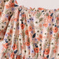 Coral floral tiered mom dress