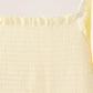 Cream smocked mom tiered dress