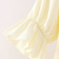 Cream smocked mom tiered dress