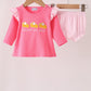 Pink sweet as pie embroidery ruffle bloomer set
