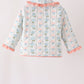 Blue hydrangea ruffle jacket