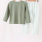 Green Gingham Pants Set
