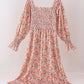 Floral smocked mom dress
