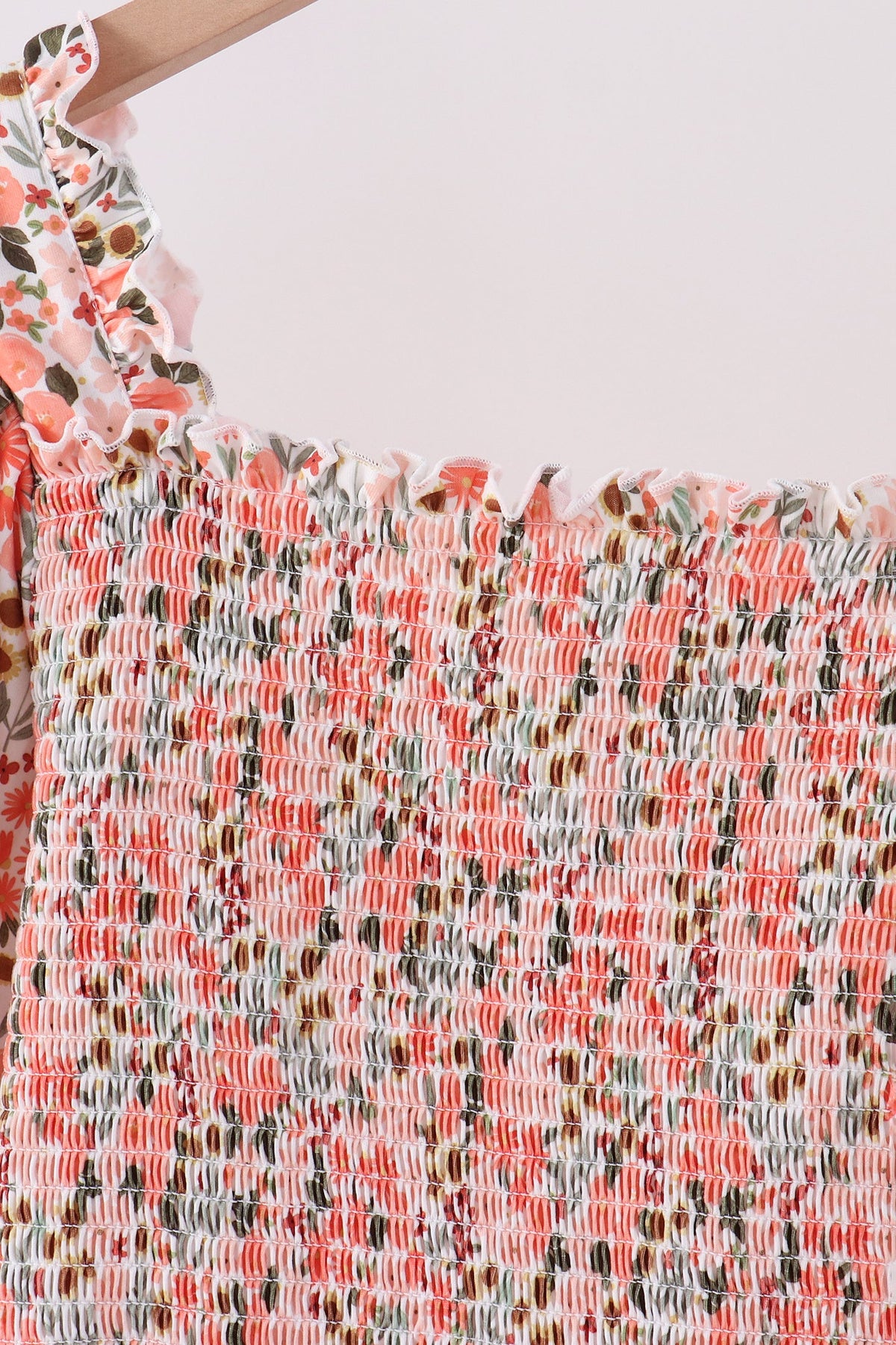 Floral smocked mom dress