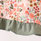 Green Floral Ruffle Dress