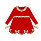 Red Bow Ruffle dress