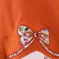 Orange floral ruffle pants set