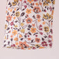 Orange floral ruffle pants set