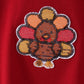 Rust turkey sequin mom&me top