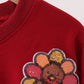 Rust turkey sequin mom&me top