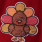 Rust turkey sequin mom&me top