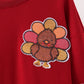 Rust turkey sequin mom&me top