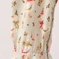 Goose embroidery ruffle bow romper
