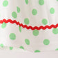 Green grinch embroidery dot bloomer set