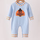 Blue Turkey Applique Romper