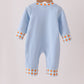Blue Turkey Applique Romper