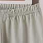 Brown turkey embroidery gingham pants set