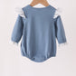 Teal turkey french knot ruffle bubble