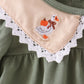 Green goose pumpkin embroidery bloomer set