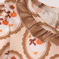 Brown goose pumpkin ruffle bubble