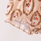 Brown goose pumpkin ruffle bubble