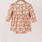 Brown goose pumpkin ruffle bubble
