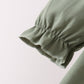 Green goose pumpkin embroidery pants set