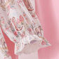 Pink horse ruffle pants set