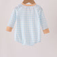 Pumpkin Pie Embroidery Gingham Bubble