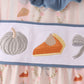 Pumpkin Pie Bow Embroidery Ruffle Bubble
