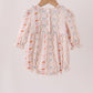 Pumpkin Pie Bow Embroidery Ruffle Bubble