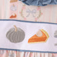 Pumpkin Pie Bow Embroidery Ruffle Dress