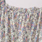 Blue floral smocked mom dress
