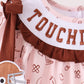 Brown touchdown football embroidery bloomer set