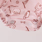 Brown touchdown football embroidery bubble