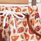 Brown touchdown football embroidery pants set