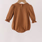 Brown Howdy Y'ALL western embroidery ruffle bubble