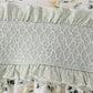Sage floral smocked ruffle bloomer set