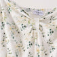 Sage floral smocked tiered mom dress
