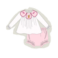 Pink french knot dot bloomer set