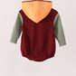 Brown Pumpkin Embroidery Hoodie Bubble