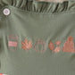 Green Pumpkin Embroidery 2cp jumpsuit set