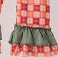 Green Pumpkin Embroidery 2cp jumpsuit set